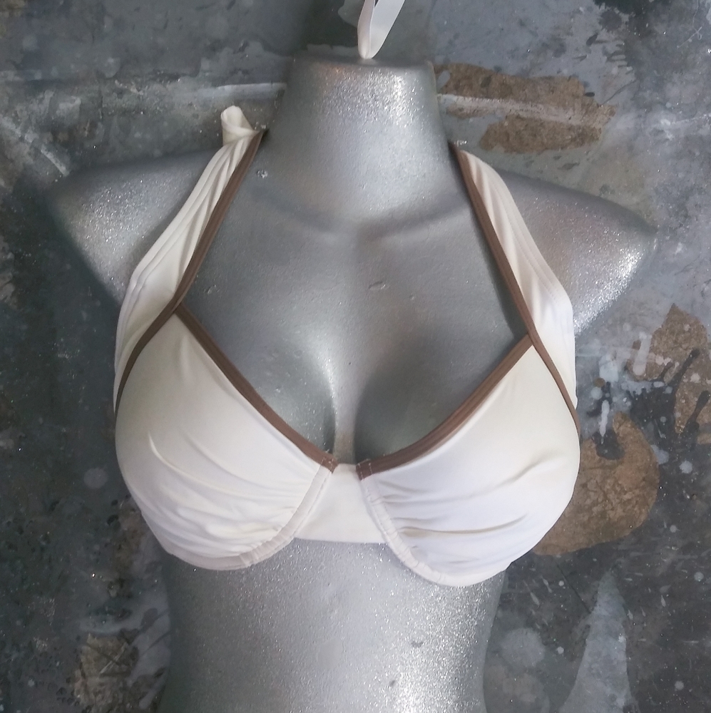 34dd off white Tommy Bahama bikini top